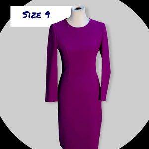 Size 9/10 PURPLE FORM FITTING DRESS. KELLY